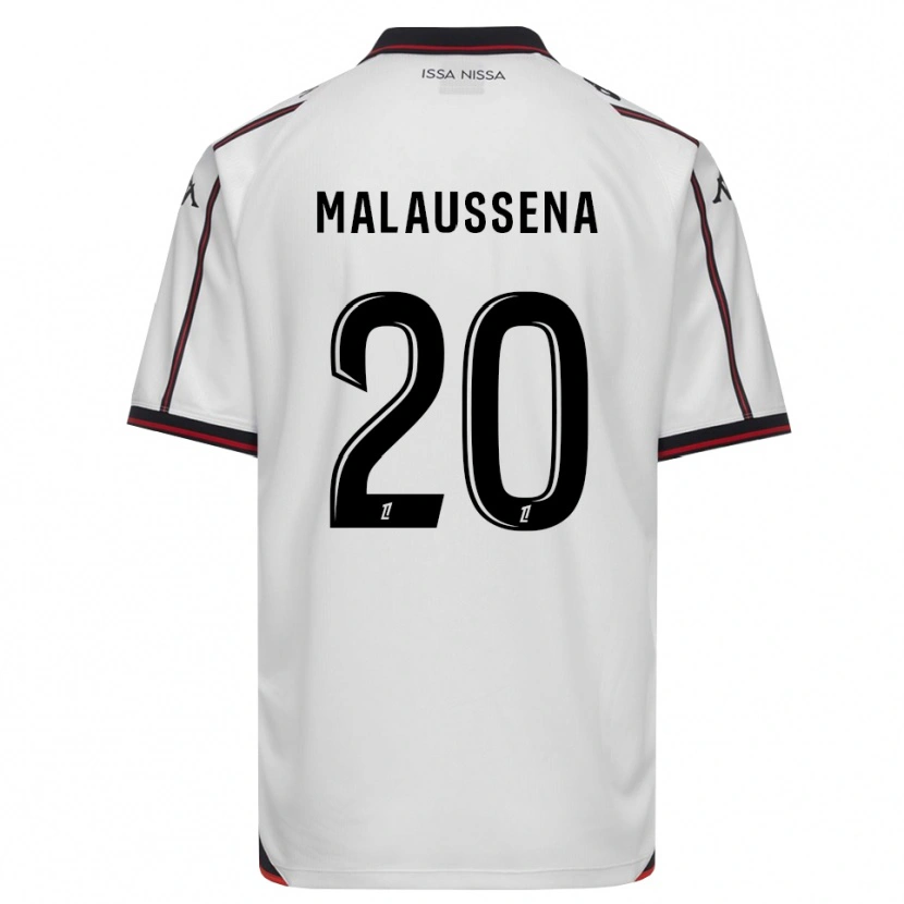 Danxen Criança Camisola Angela Malaussena #20 Preto Branco Alternativa 2026/27 Camisa