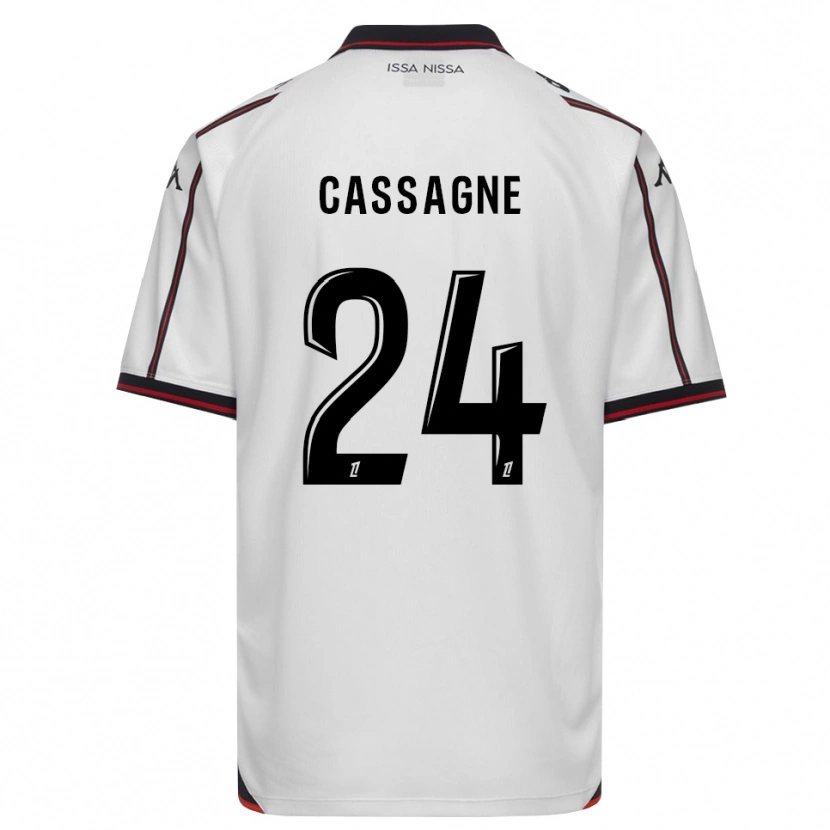 Danxen Criança Camisola Léa Cassagne #24 Preto Branco Alternativa 2026/27 Camisa