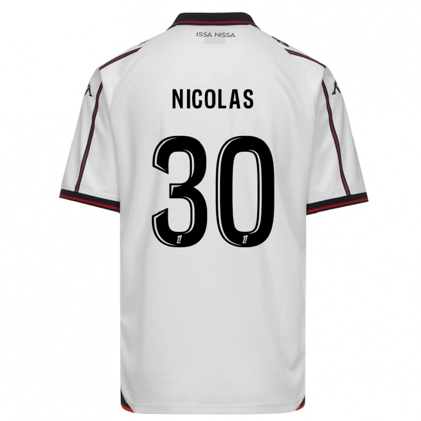 Danxen Criança Camisola Lina-Lou Nicolas #30 Preto Branco Alternativa 2026/27 Camisa