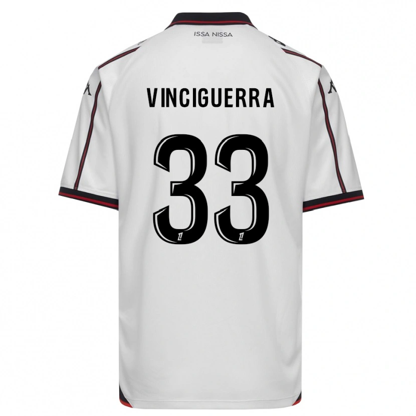 Danxen Criança Camisola Pauline Vinciguerra #33 Preto Branco Alternativa 2026/27 Camisa