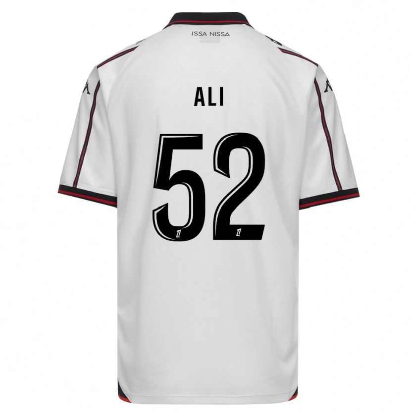 Danxen Criança Camisola Kéfren Ali #52 Preto Branco Alternativa 2026/27 Camisa