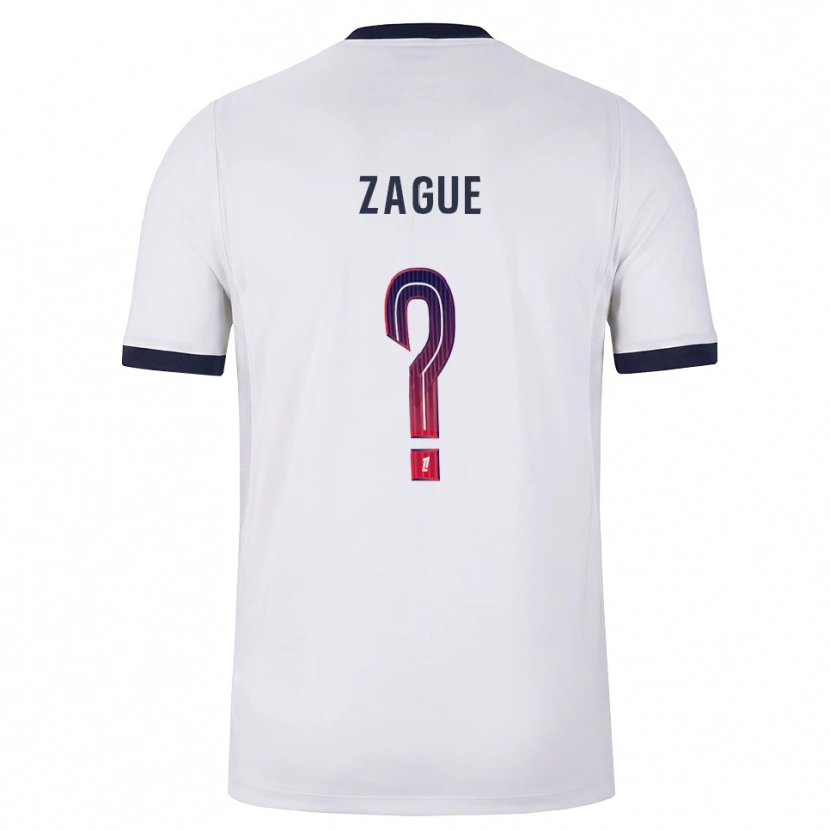 Danxen Criança Camisola Yoram Zague #0 Branco Preto Vermelho Alternativa 2026/27 Camisa