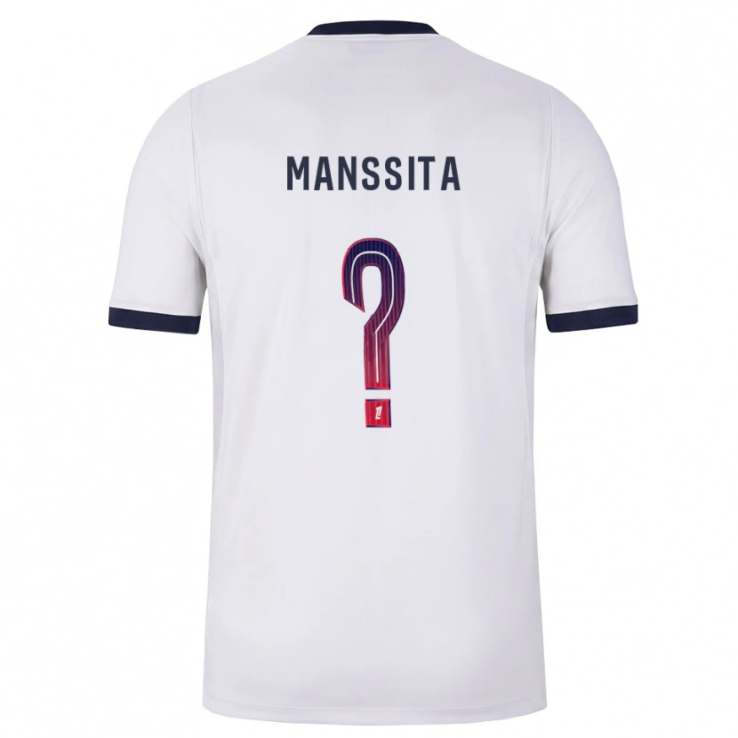Danxen Criança Camisola Manssita Traore #0 Branco Preto Vermelho Alternativa 2026/27 Camisa