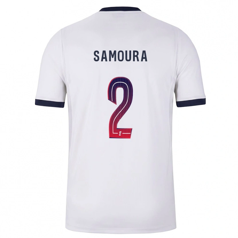 Danxen Criança Camisola Thiniba Samoura #2 Branco Preto Vermelho Alternativa 2026/27 Camisa
