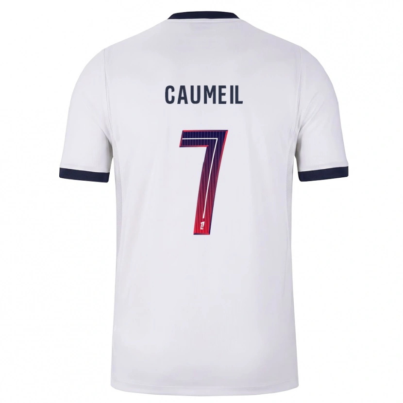 Danxen Criança Camisola Paul Caumeil #7 Branco Preto Vermelho Alternativa 2026/27 Camisa