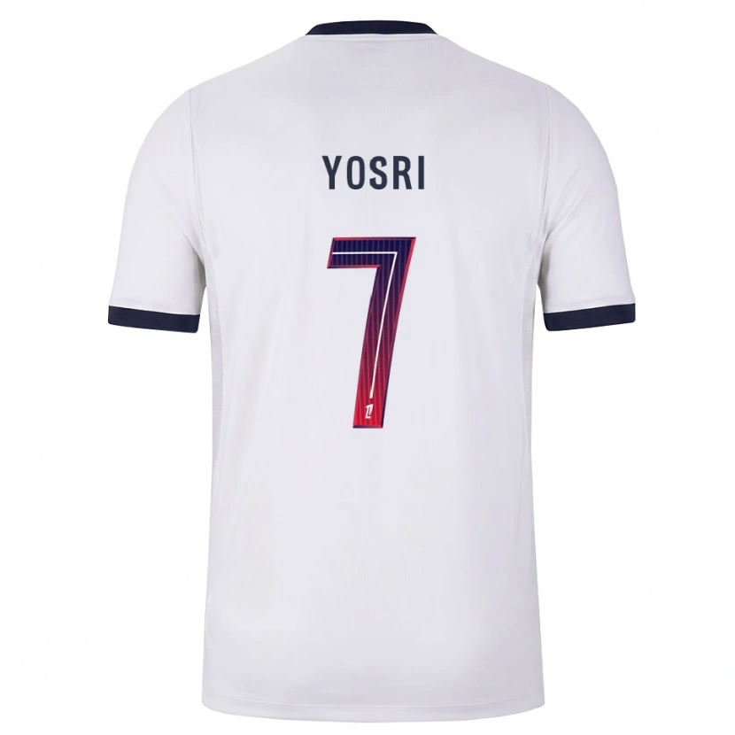 Danxen Criança Camisola Bouzid Yosri #7 Branco Preto Vermelho Alternativa 2026/27 Camisa
