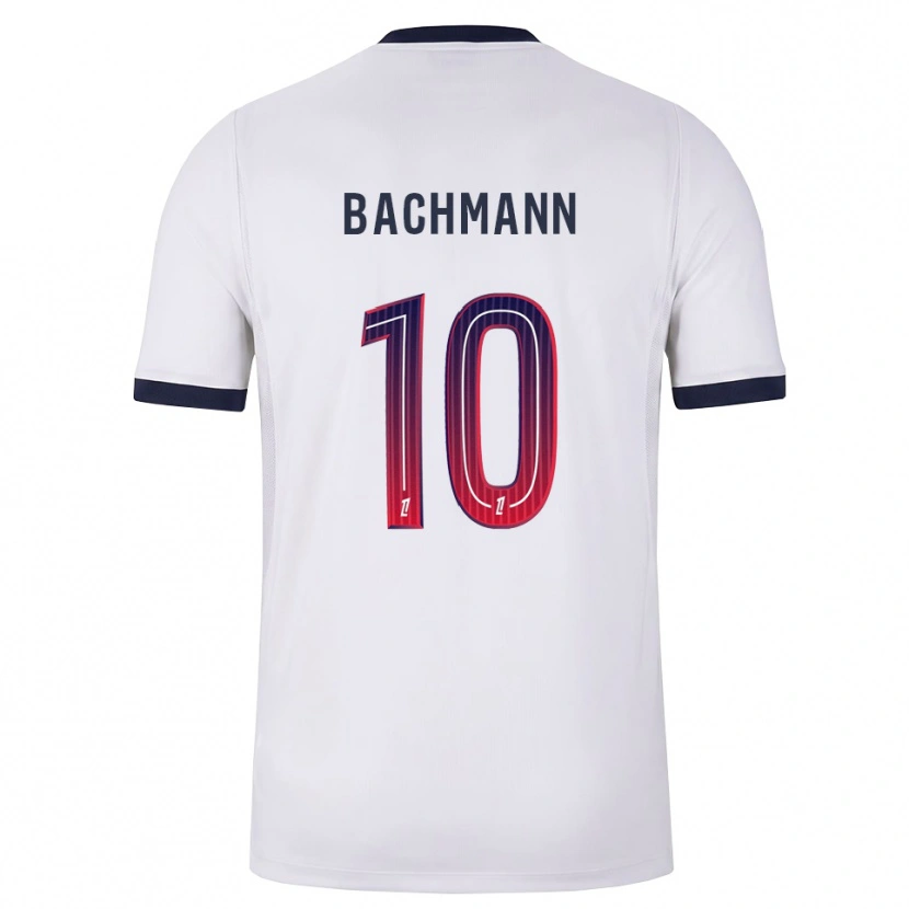 Danxen Criança Camisola Ramona Bachmann #10 Branco Preto Vermelho Alternativa 2026/27 Camisa