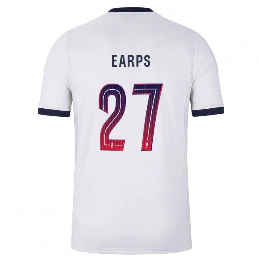 Danxen Criança Camisola Mary Earps #27 Branco Preto Vermelho Alternativa 2026/27 Camisa