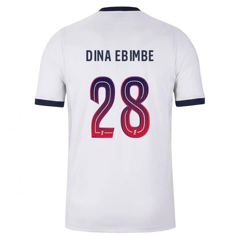 Danxen Criança Camisola Eric Junior Dina Ebimbe #28 Branco Preto Vermelho Alternativa 2026/27 Camisa
