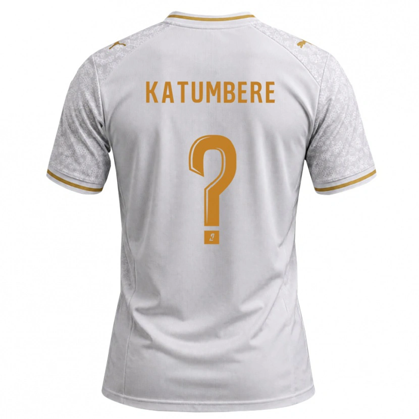 Danxen Criança Camisola Noah Katumbere #0 Cinza Dourado Branco Alternativa 2026/27 Camisa