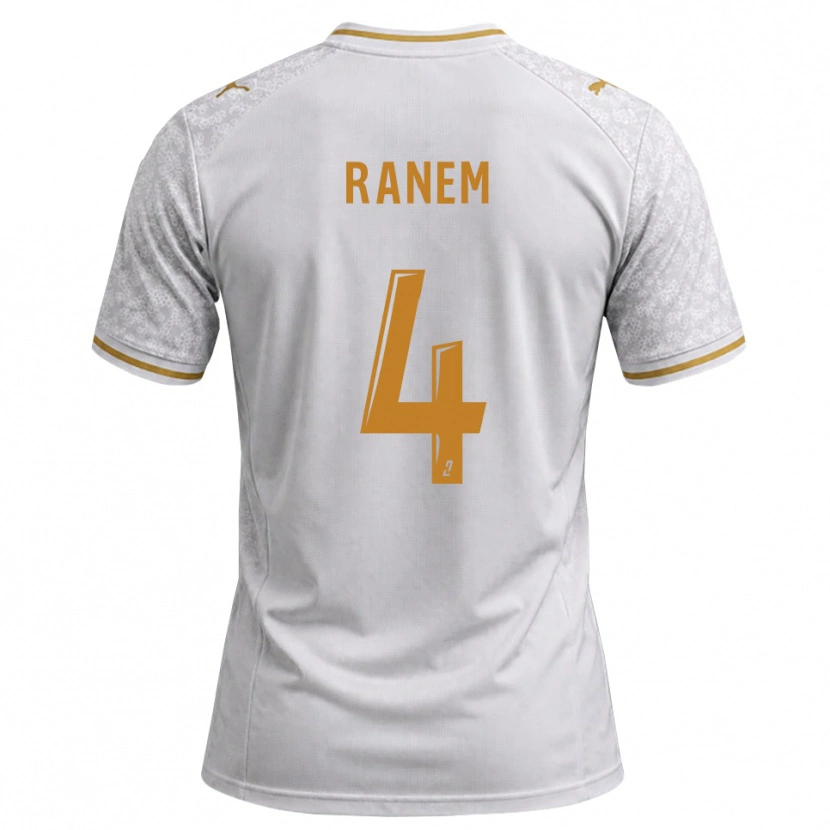Danxen Criança Camisola Nassim Ranem #4 Cinza Dourado Branco Alternativa 2026/27 Camisa