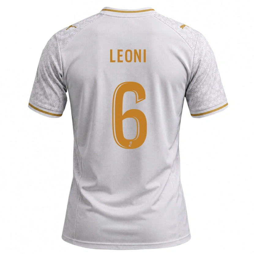 Danxen Criança Camisola Théo Leoni #6 Cinza Dourado Branco Alternativa 2026/27 Camisa