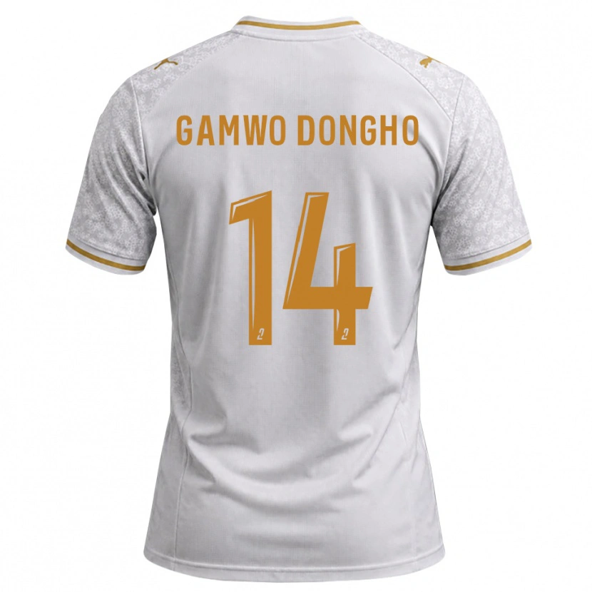 Danxen Criança Camisola Samuel Gamwo Dongho #14 Cinza Dourado Branco Alternativa 2026/27 Camisa