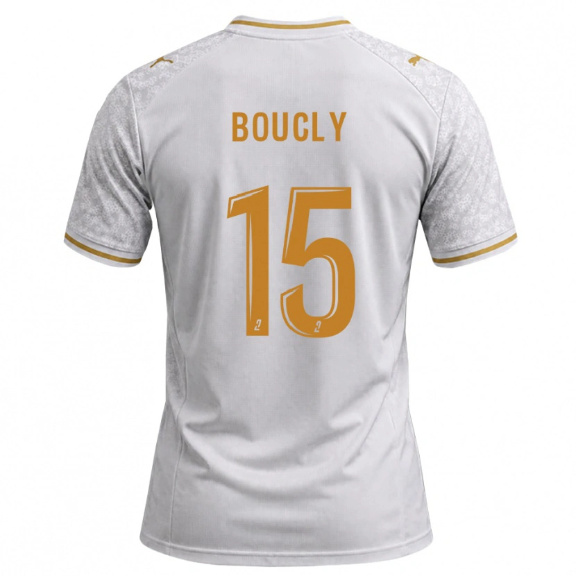 Danxen Criança Camisola Maïté Boucly #15 Cinza Dourado Branco Alternativa 2026/27 Camisa