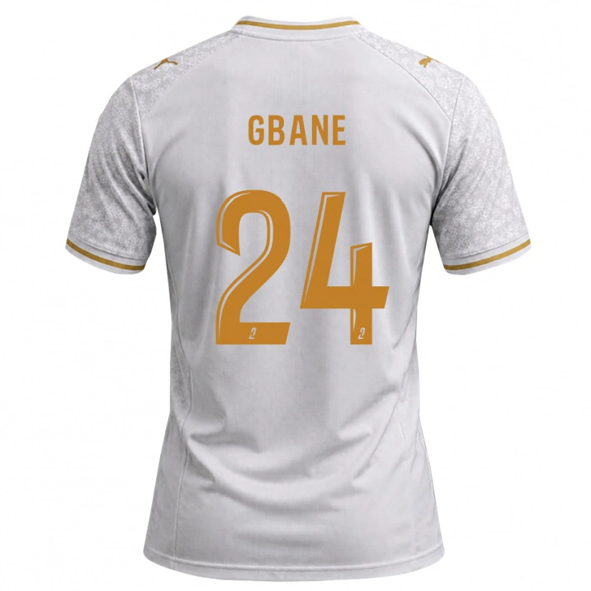 Danxen Criança Camisola Mory Gbane #24 Cinza Dourado Branco Alternativa 2026/27 Camisa