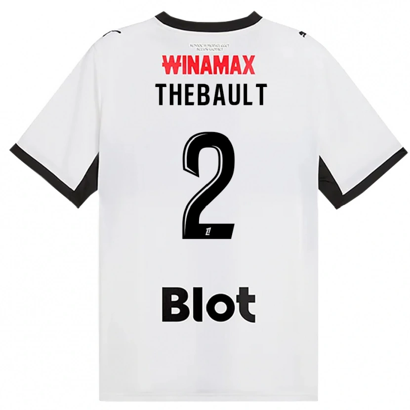 Danxen Criança Camisola Yaël Thébault #2 Preto Branco Vermelho Alternativa 2026/27 Camisa