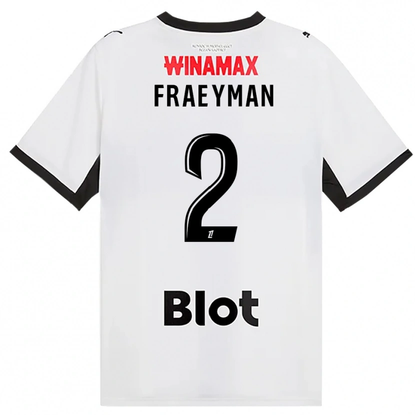 Danxen Criança Camisola Dorian Fraeyman #2 Preto Branco Vermelho Alternativa 2026/27 Camisa
