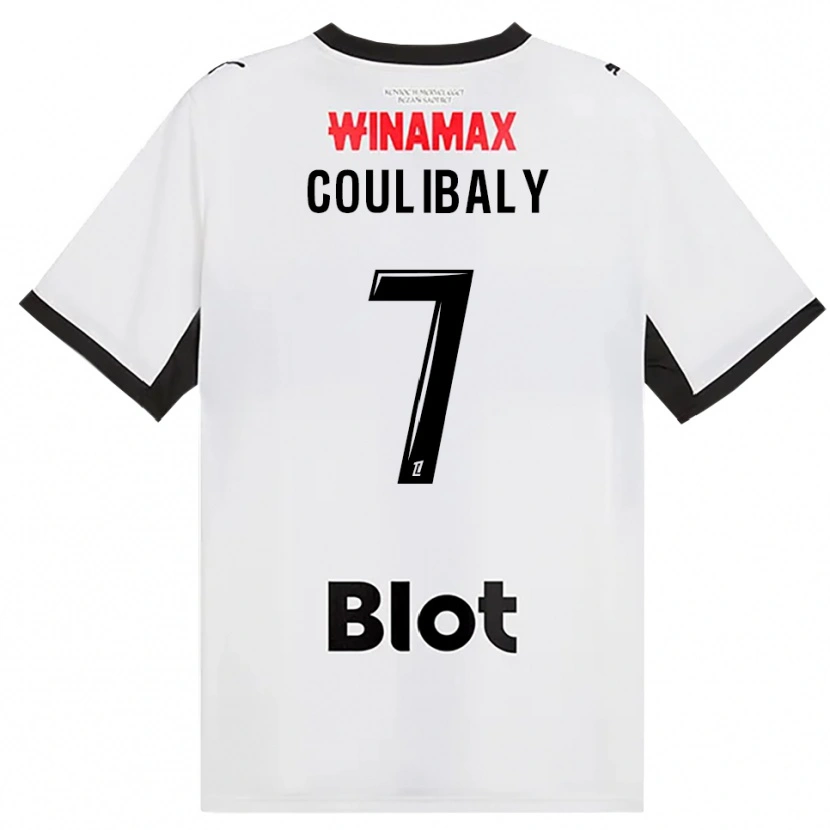 Danxen Criança Camisola Boukary Coulibaly #7 Preto Branco Vermelho Alternativa 2026/27 Camisa
