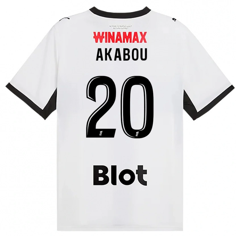 Danxen Criança Camisola Ayoub Akabou #20 Preto Branco Vermelho Alternativa 2026/27 Camisa