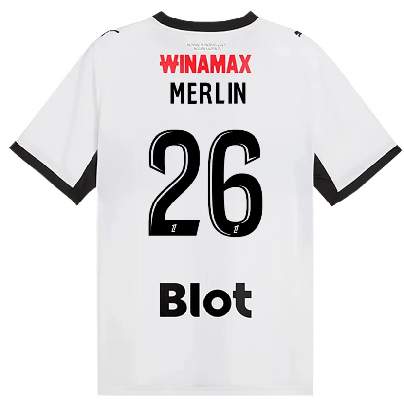 Danxen Criança Camisola Quentin Merlin #26 Preto Branco Vermelho Alternativa 2026/27 Camisa