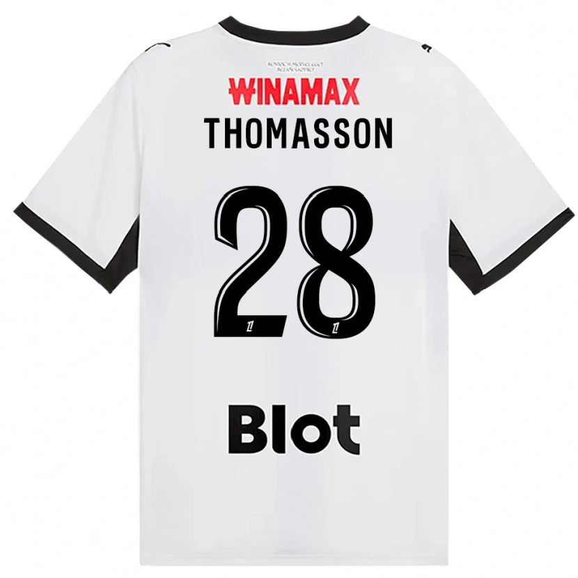 Danxen Criança Camisola Adrien Thomasson #28 Preto Branco Vermelho Alternativa 2026/27 Camisa