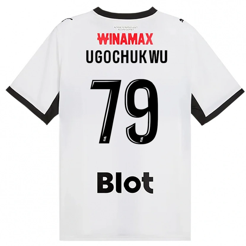 Danxen Criança Camisola Chibuike Ugochukwu #79 Preto Branco Vermelho Alternativa 2026/27 Camisa