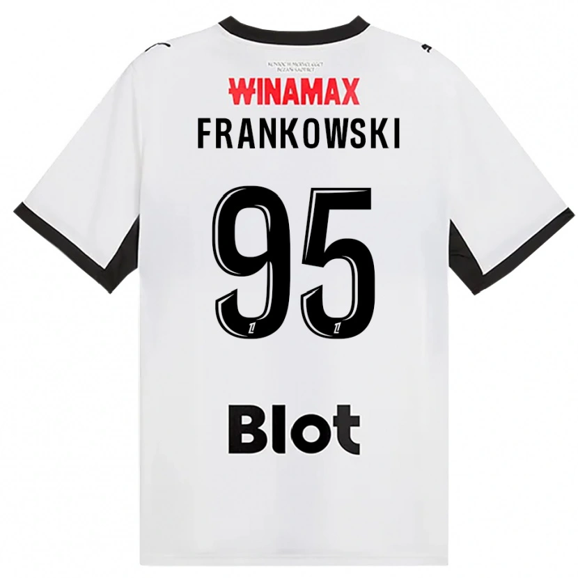 Danxen Criança Camisola Przemyslaw Frankowski #95 Preto Branco Vermelho Alternativa 2026/27 Camisa
