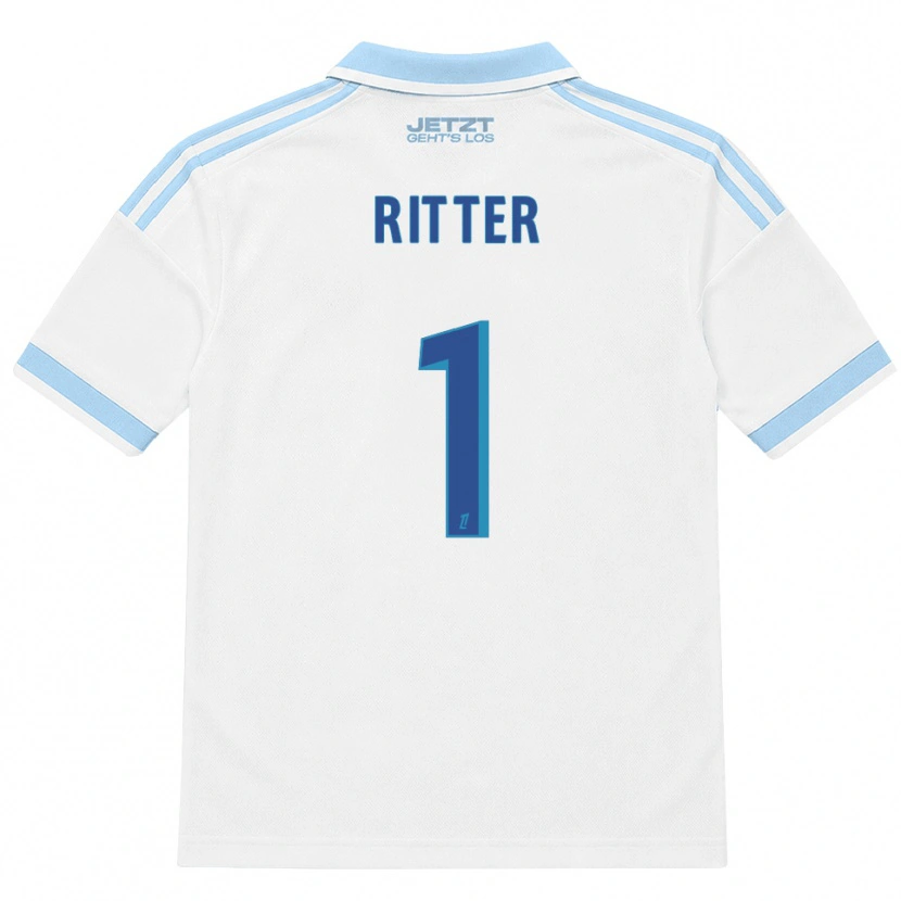 Danxen Criança Camisola Maxime Ritter #1 Azul Céu Claro Branco Vermelho Alternativa 2026/27 Camisa