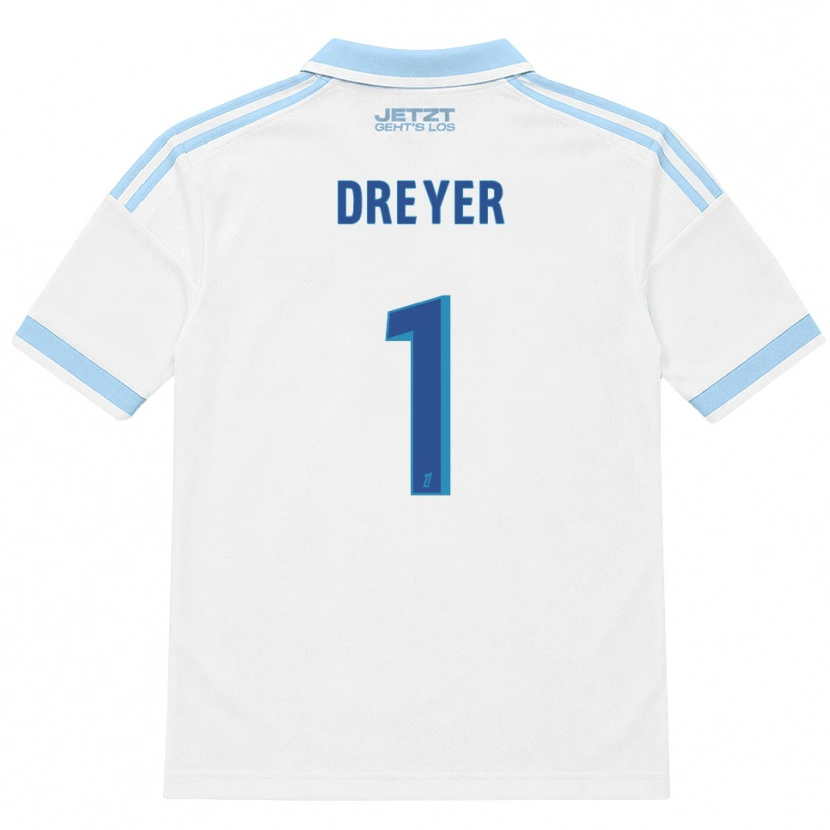 Danxen Criança Camisola Matthieu Dreyer #1 Azul Céu Claro Branco Vermelho Alternativa 2026/27 Camisa
