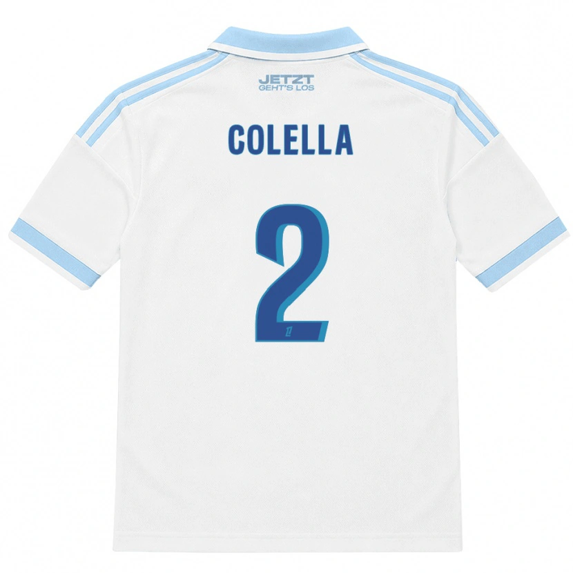 Danxen Criança Camisola Hugo Colella #2 Azul Céu Claro Branco Vermelho Alternativa 2026/27 Camisa