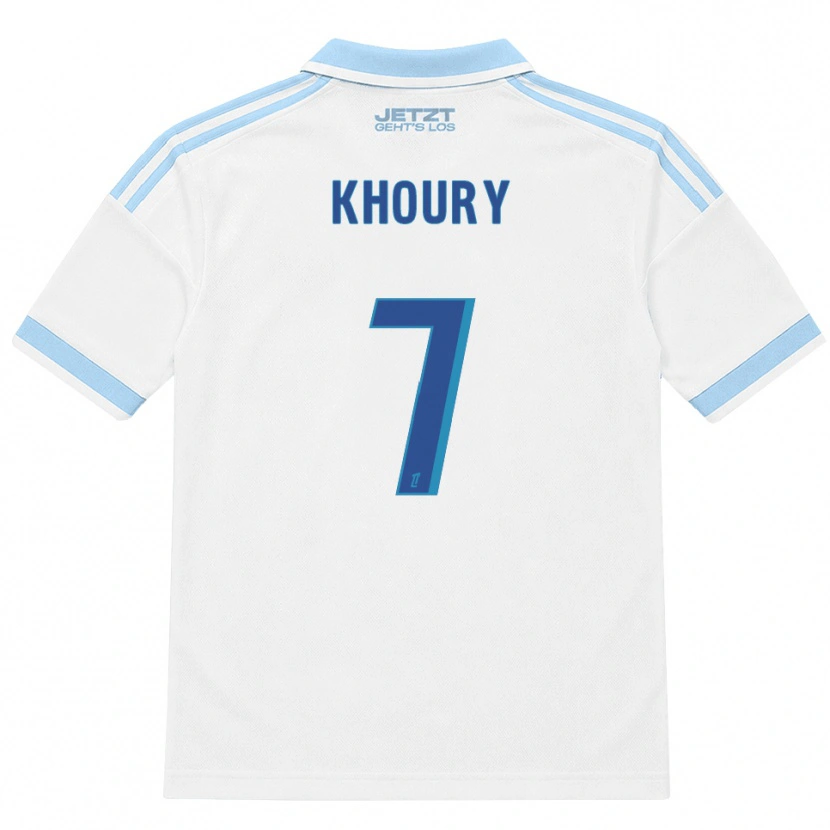 Danxen Criança Camisola Pilar Khoury #7 Azul Céu Claro Branco Vermelho Alternativa 2026/27 Camisa