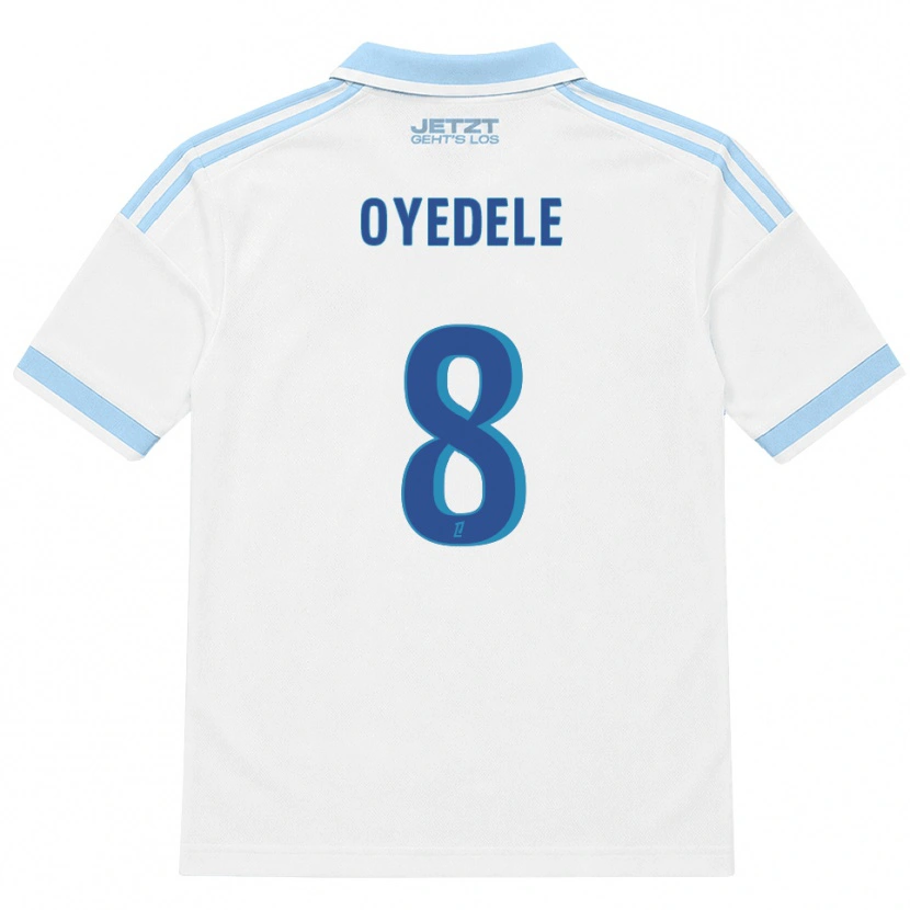Danxen Criança Camisola Maxi Oyedele #8 Azul Céu Claro Branco Vermelho Alternativa 2026/27 Camisa