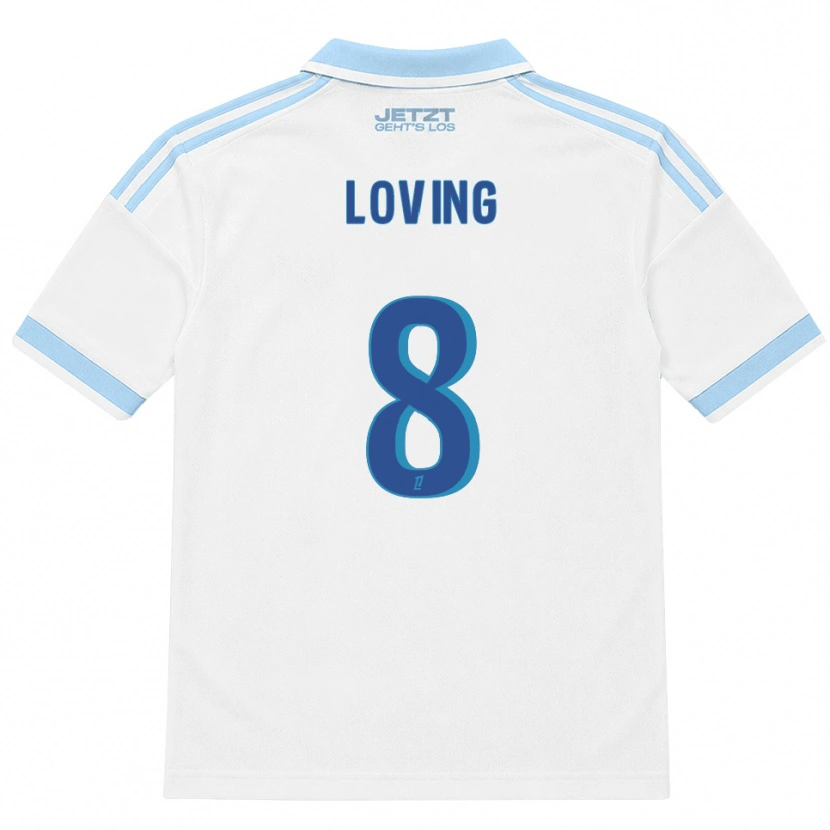 Danxen Criança Camisola Emma Loving #8 Azul Céu Claro Branco Vermelho Alternativa 2026/27 Camisa