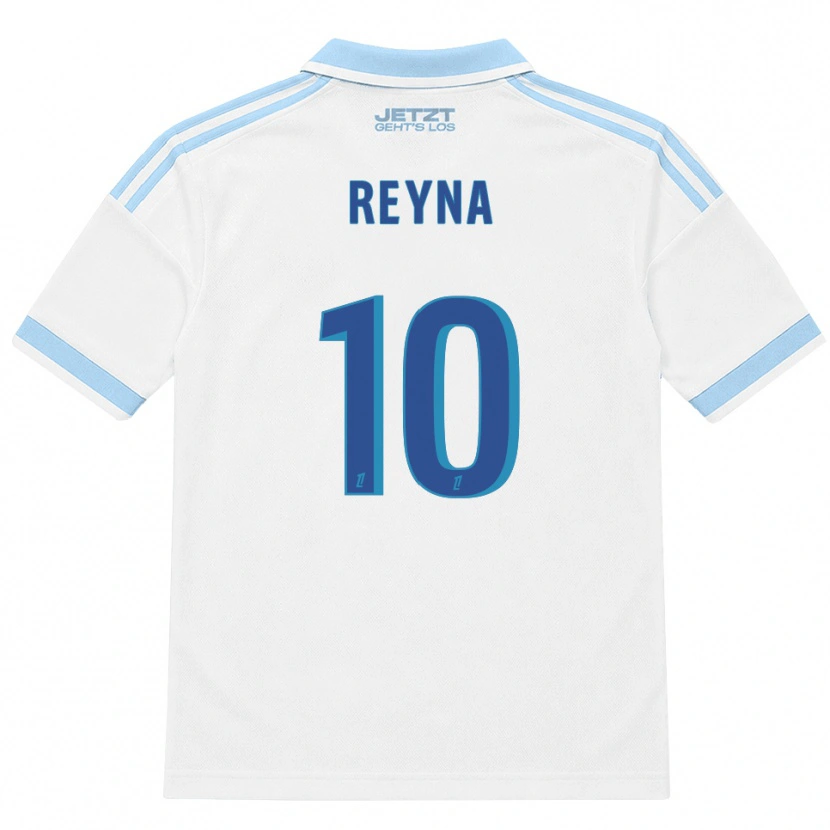 Danxen Criança Camisola Giovanni Reyna #10 Azul Céu Claro Branco Vermelho Alternativa 2026/27 Camisa