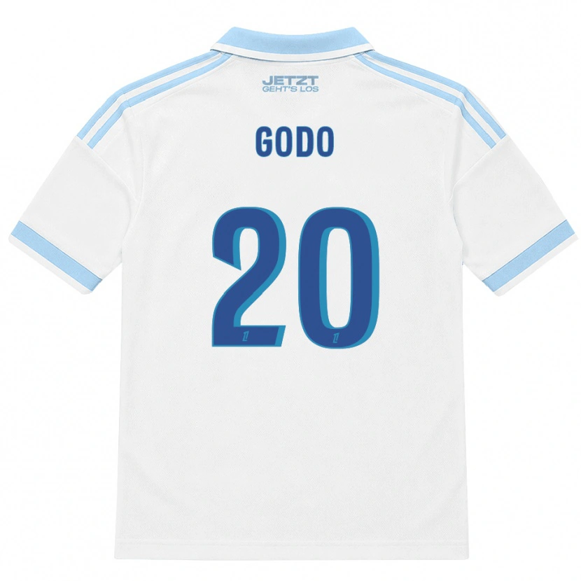Danxen Criança Camisola Martial Godo #20 Azul Céu Claro Branco Vermelho Alternativa 2026/27 Camisa
