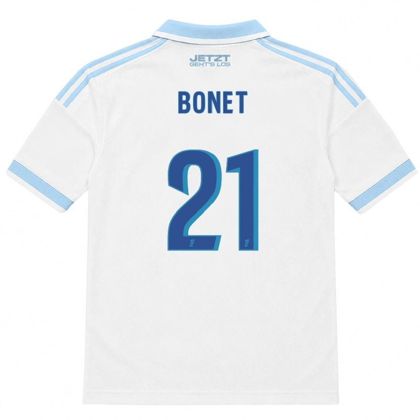 Danxen Criança Camisola Élise Bonet #21 Azul Céu Claro Branco Vermelho Alternativa 2026/27 Camisa