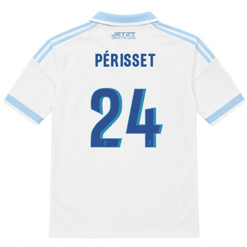 Danxen Criança Camisola Ève Périsset #24 Azul Céu Claro Branco Vermelho Alternativa 2026/27 Camisa