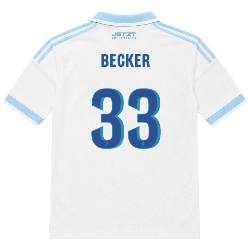Danxen Criança Camisola Yoann Becker #33 Azul Céu Claro Branco Vermelho Alternativa 2026/27 Camisa