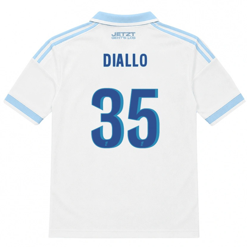 Danxen Criança Camisola Tidiane Diallo #35 Azul Céu Claro Branco Vermelho Alternativa 2026/27 Camisa
