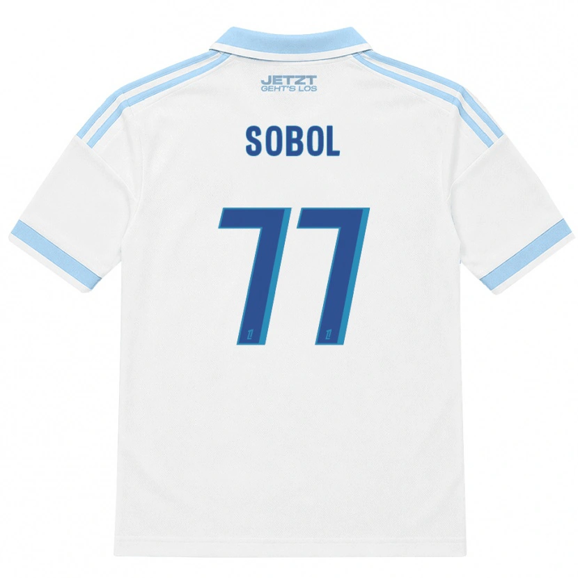 Danxen Criança Camisola Eduard Sobol #77 Azul Céu Claro Branco Vermelho Alternativa 2026/27 Camisa