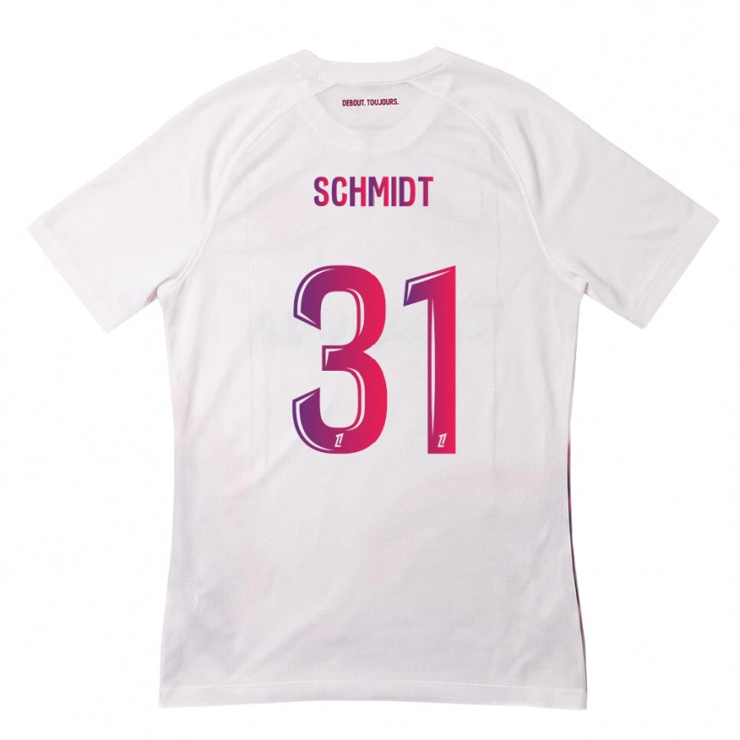 Danxen Criança Camisola Niklas Schmidt #31 Branco Rosa Roxo Alternativa 2026/27 Camisa