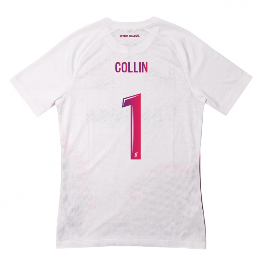 Danxen Criança Camisola Théo Collin #1 Branco Rosa Roxo Alternativa 2026/27 Camisa