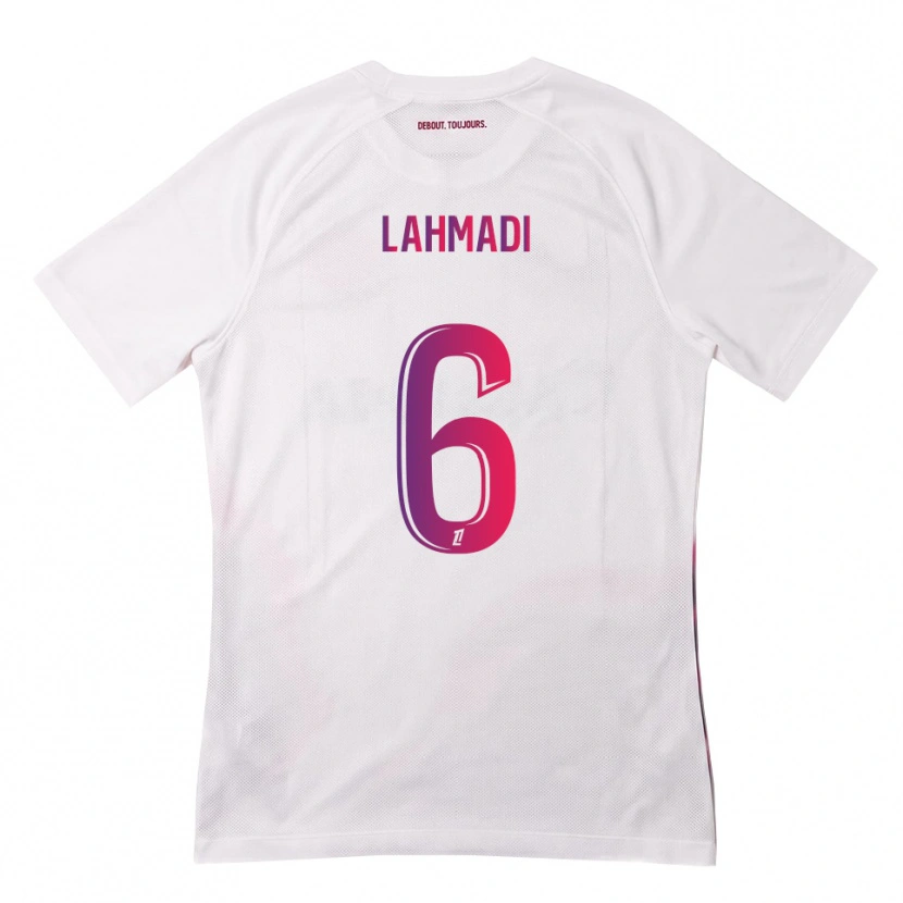 Danxen Criança Camisola Noah Lahmadi #6 Branco Rosa Roxo Alternativa 2026/27 Camisa