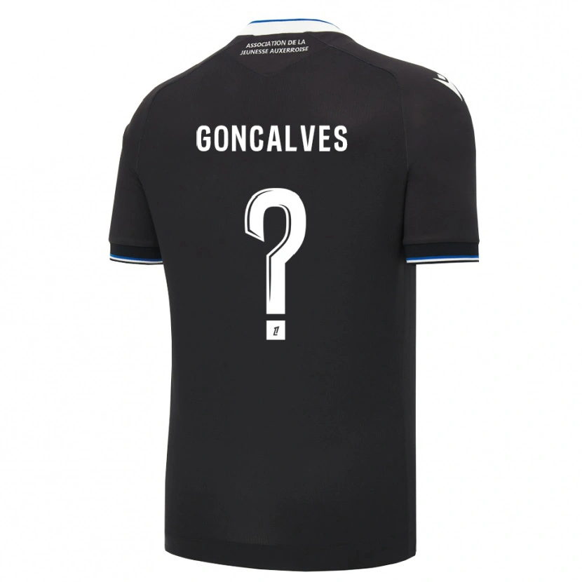 Danxen Criança Camisola Sorène Goncalves #0 Preto Azul Branco Alternativa 2026/27 Camisa