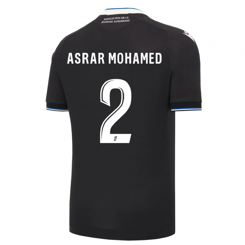 Danxen Criança Camisola El Asrar Mohamed #2 Preto Azul Branco Alternativa 2026/27 Camisa