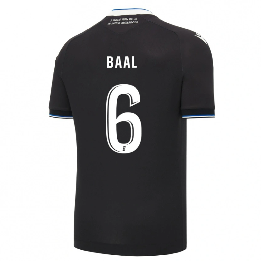 Danxen Criança Camisola Ousmane Baal #6 Preto Azul Branco Alternativa 2026/27 Camisa