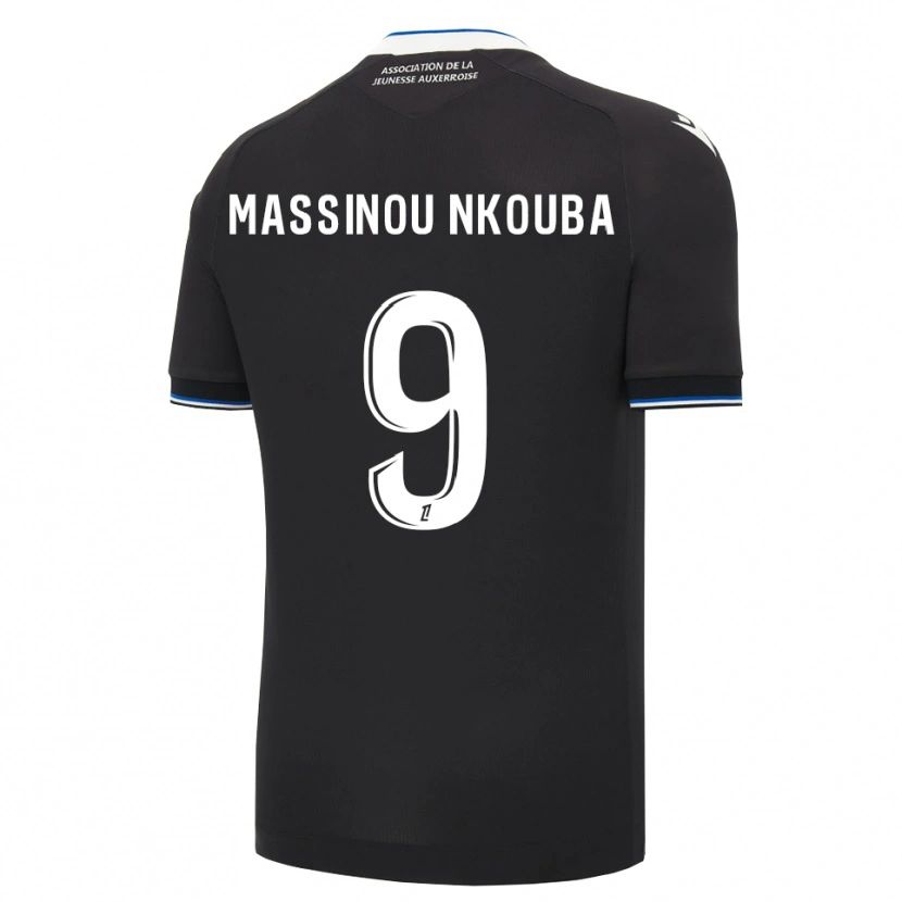 Danxen Criança Camisola Pierre Massinou Nkouba #9 Preto Azul Branco Alternativa 2026/27 Camisa