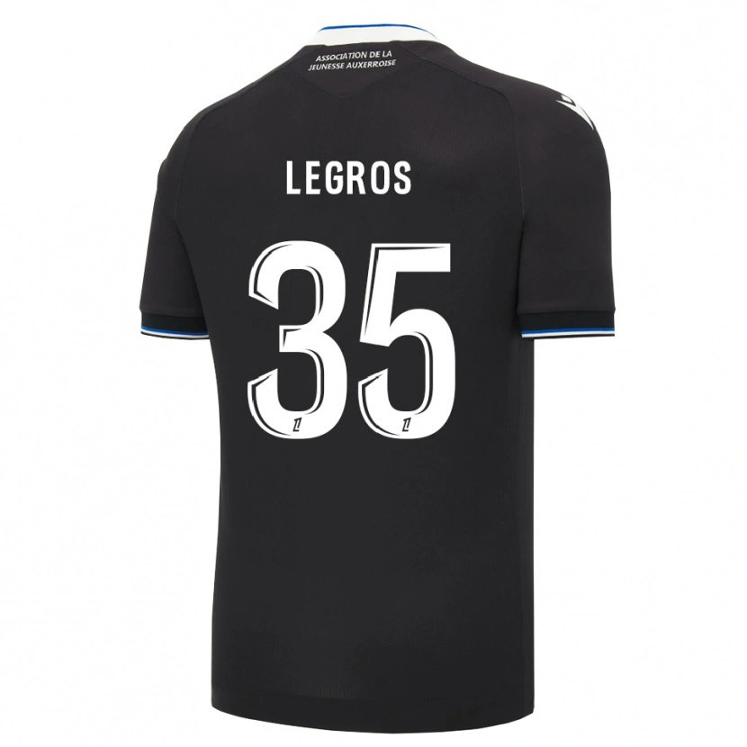Danxen Criança Camisola Elikya Legros #35 Preto Azul Branco Alternativa 2026/27 Camisa