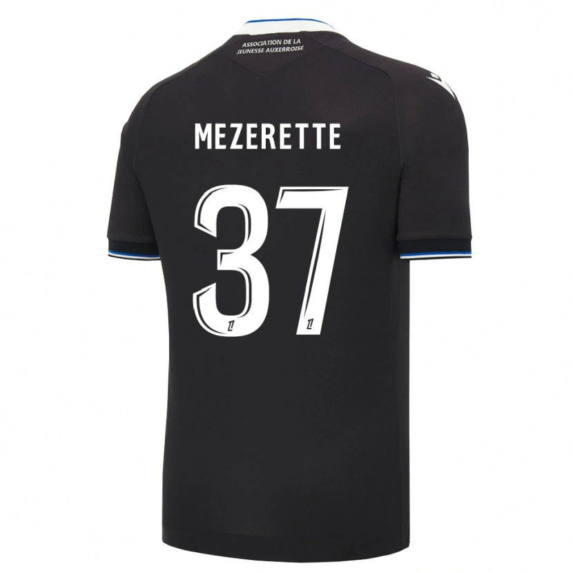 Danxen Criança Camisola Louis Mezerette #37 Preto Azul Branco Alternativa 2026/27 Camisa