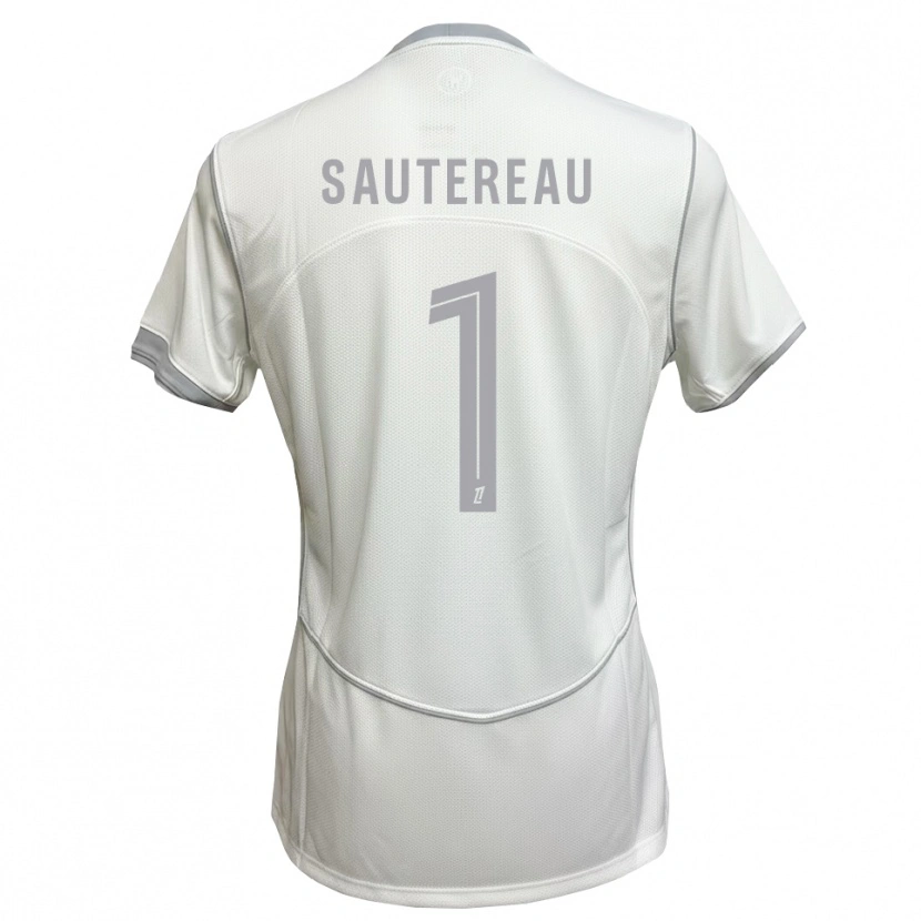 Danxen Criança Camisola Enzo Sautereau #1 Cinza Branco Alternativa 2026/27 Camisa